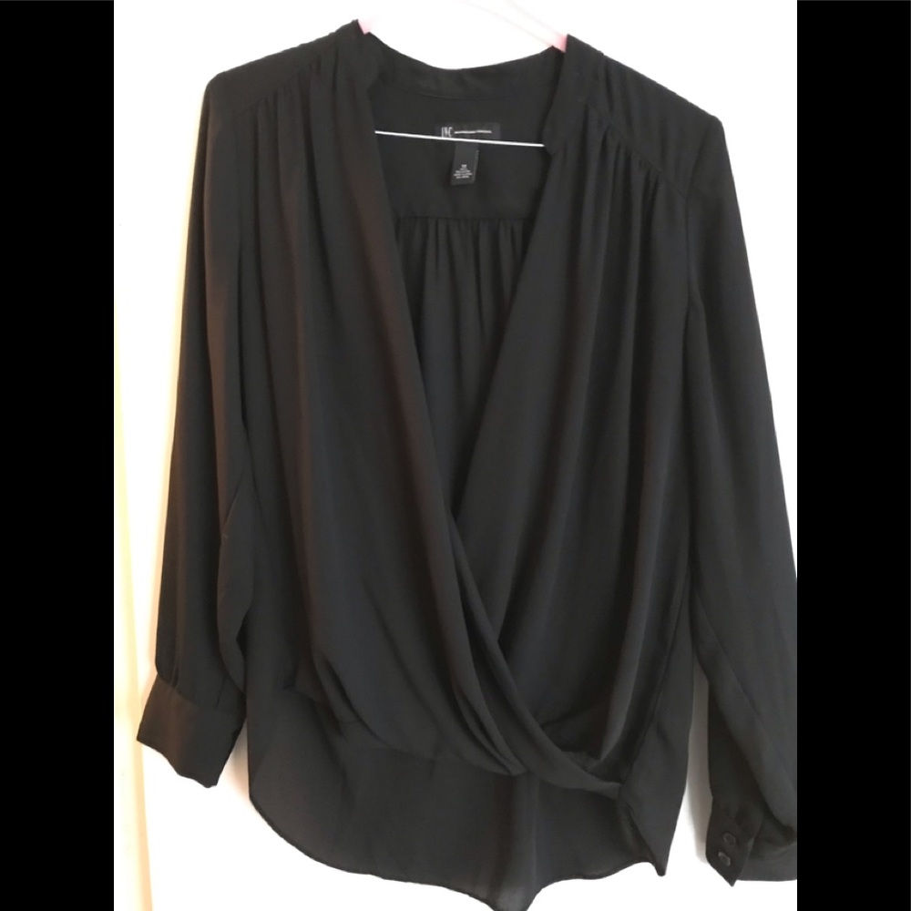 INC Black Blouse